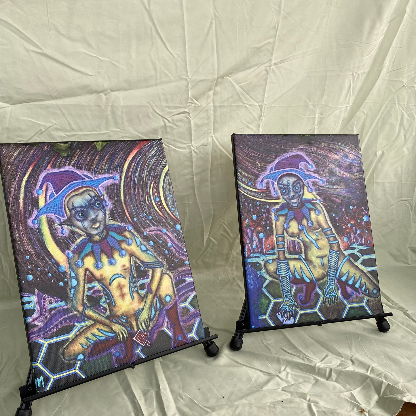 Joker poker set. (PRINT)