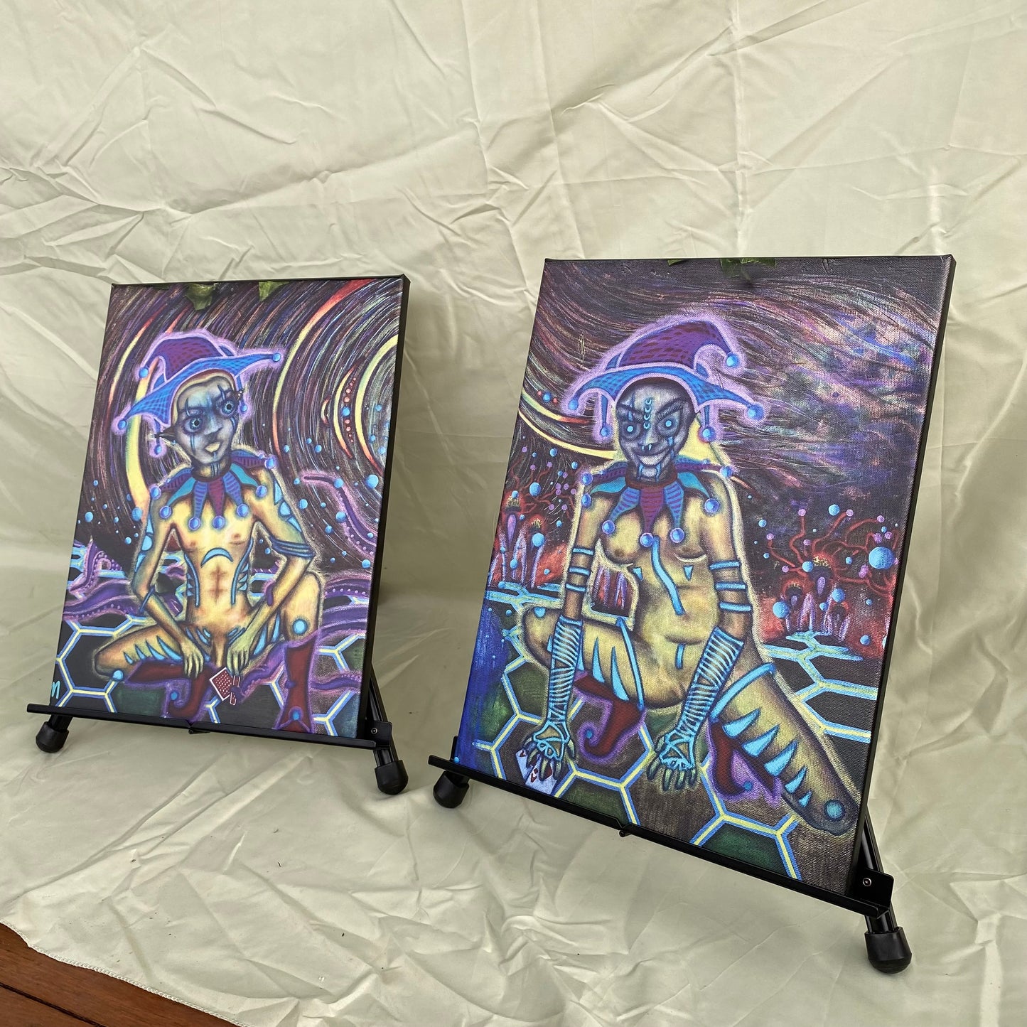 Joker poker set. (PRINT)